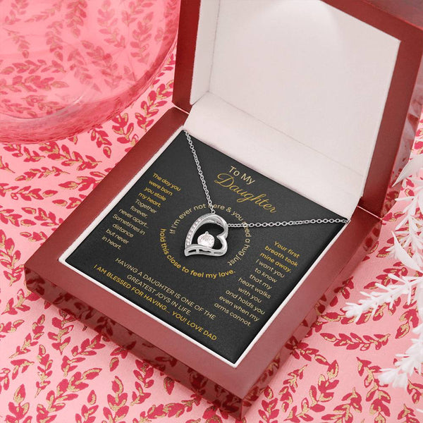 [ Few left only ] To My Daughter - Hold this necklace close to feel my love