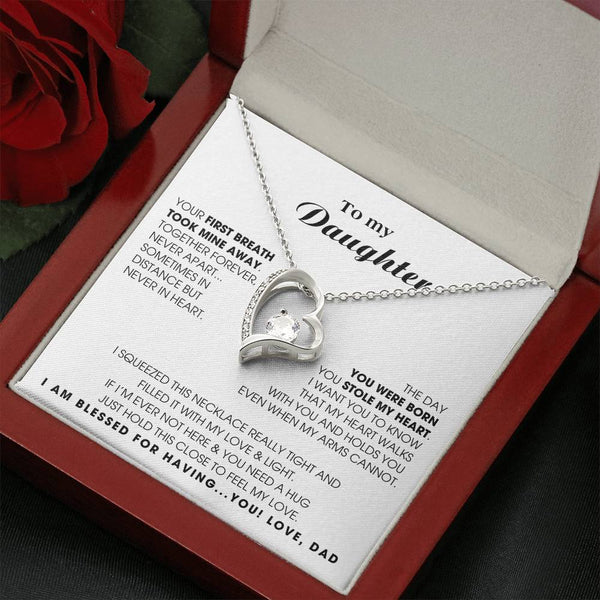 To My Daughter - Hold this necklace close to feel my love [ Forever Love ]