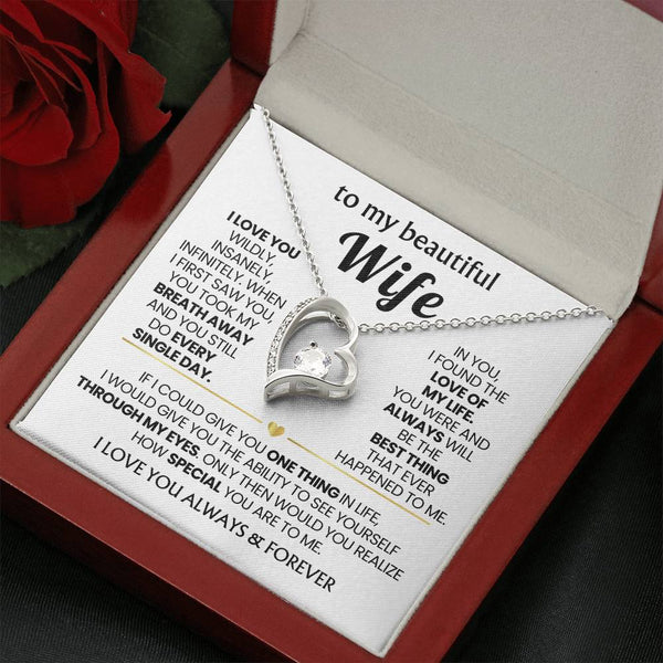 TO MY BEAUTIFUL WIFE - I love you wildly, insanely, infinitely