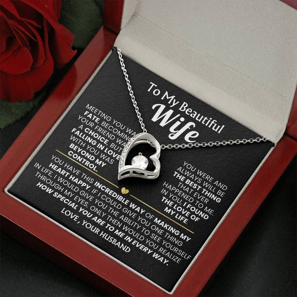(Only a few left) TO MY WIFE - Falling in love with you was beyond my control