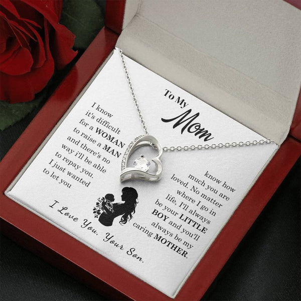 [Only a few left]  To My Mom - Loved Mother  - Necklace
