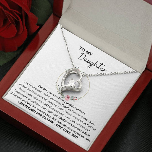 To My Daughter - Hold this necklace close to feel my love