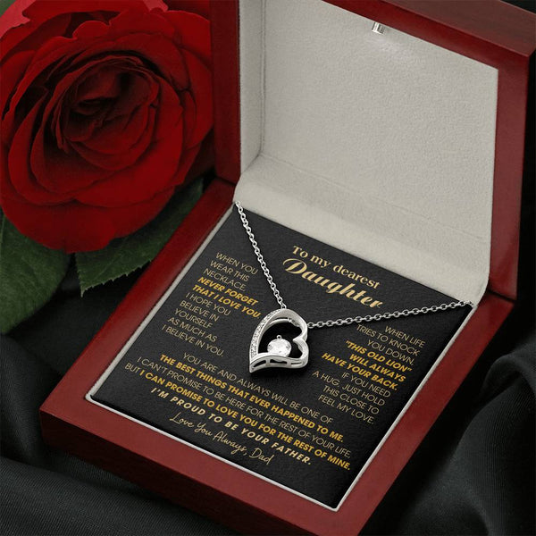 [Few left only] To My Dearest Daughter , If you need a hug, just hold this close to feel my love
