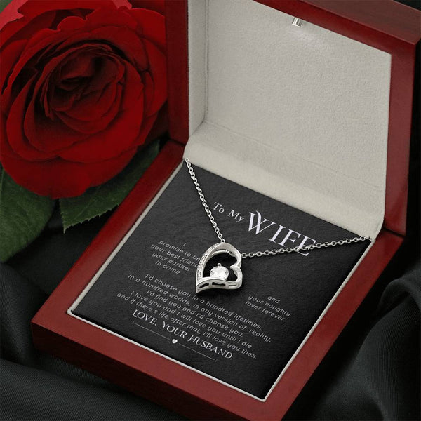 Gift For Wife, Wife Birthday Gift, Anniversary Gift For Wife, Wife Necklace , Love Card