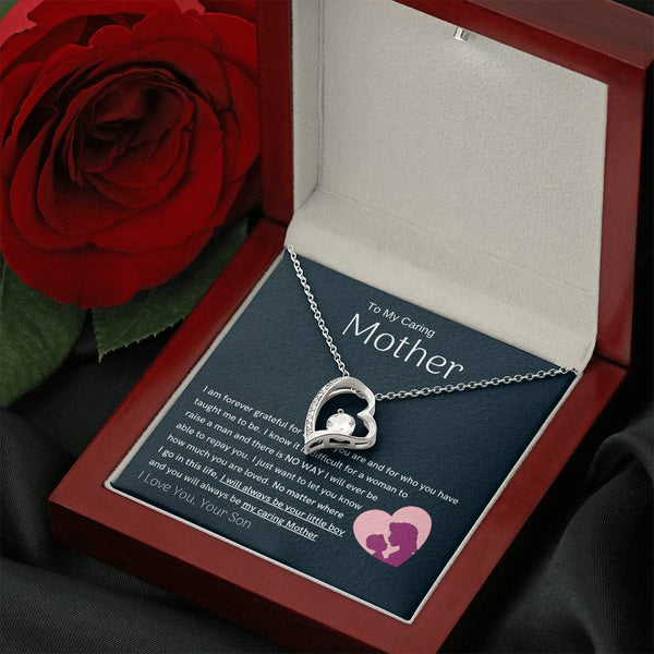 To My Loving Mother - You are my sunshine, I will always be your little boy (Only a Few Left) - Forever Love Necklace