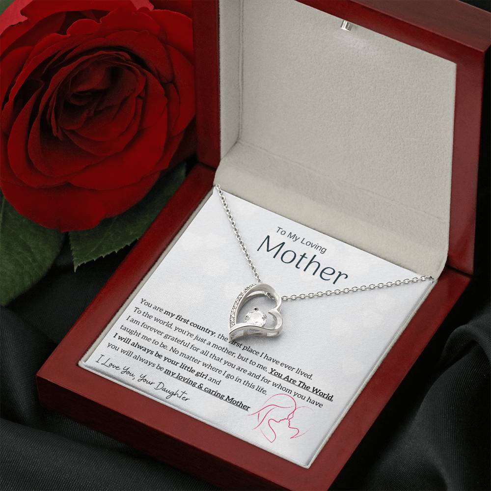 To My Loving Mother - You are my sunshine, I will always be your little girl (Only a Few Left) - Forever Love Necklace