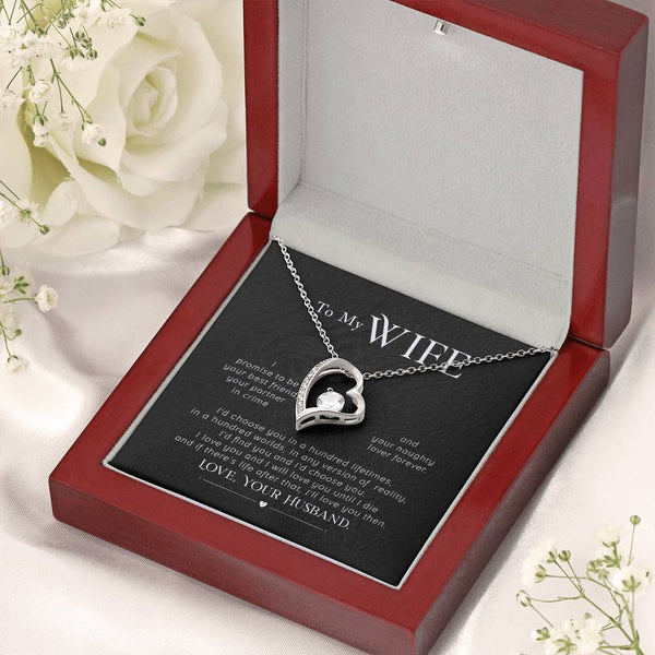 Gift For Wife, Wife Birthday Gift, Anniversary Gift For Wife, Wife Necklace , Love Card