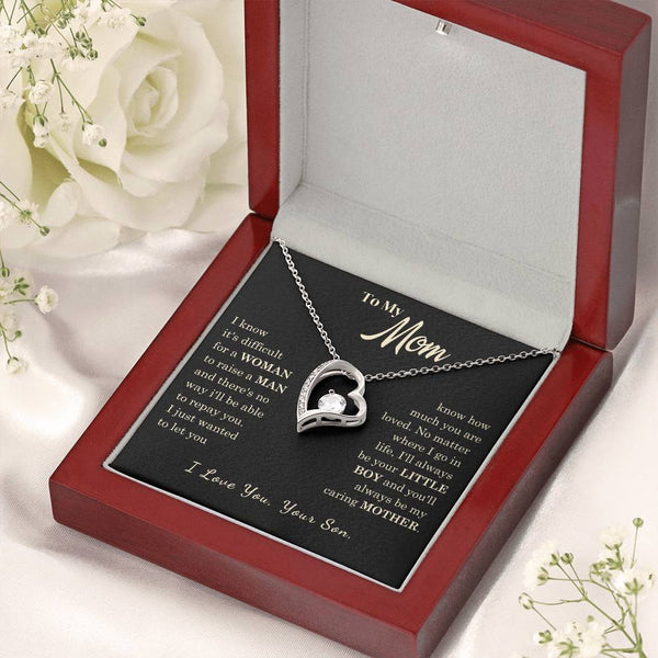 [Almost Sold Out] To My Mom - I Love You Mother  - Forever Love Necklace