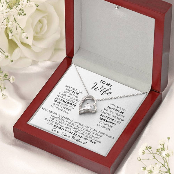 [Few left only] To My Wife, Hold This Close To Feel My Love  - Forever Love Necklace