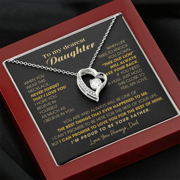 [Few left only] To My Dearest Daughter , If you need a hug, just hold this close to feel my love