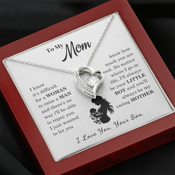 [Only a few left]  To My Mom - Loved Mother  - Necklace
