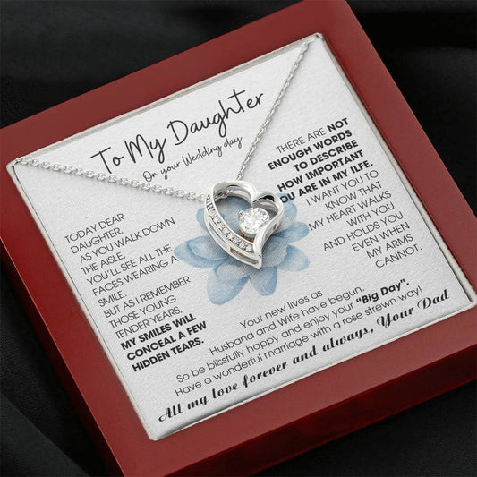 [ Few left only ] To My Daughter on Wedding Day - Be blissfully happy and enjoy your “Big Day"