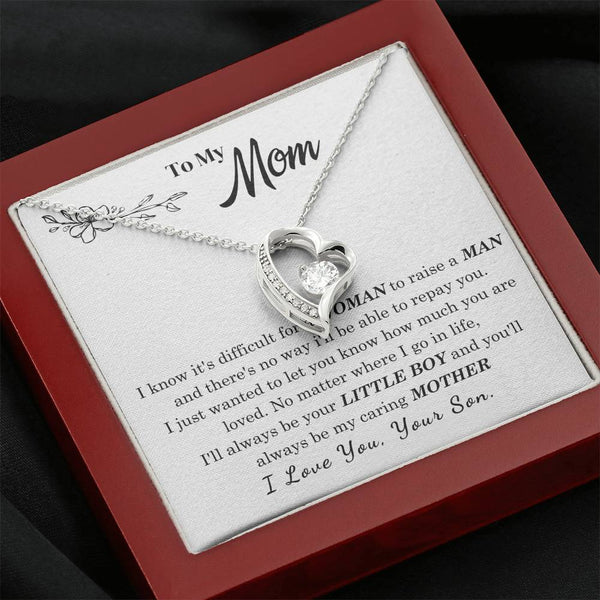 [Only a few left] To My Mom - I Love You Mother  - Forever Love Necklace