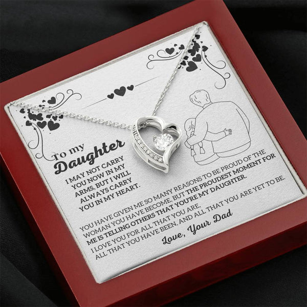 To My Daughter -  I will ALWAYS carry you in my heart  [ Few left only ]