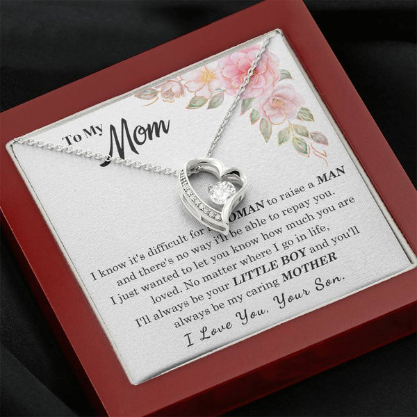 [Only a few left] To My Loving Mother - I love you  (Forever Love Necklace)