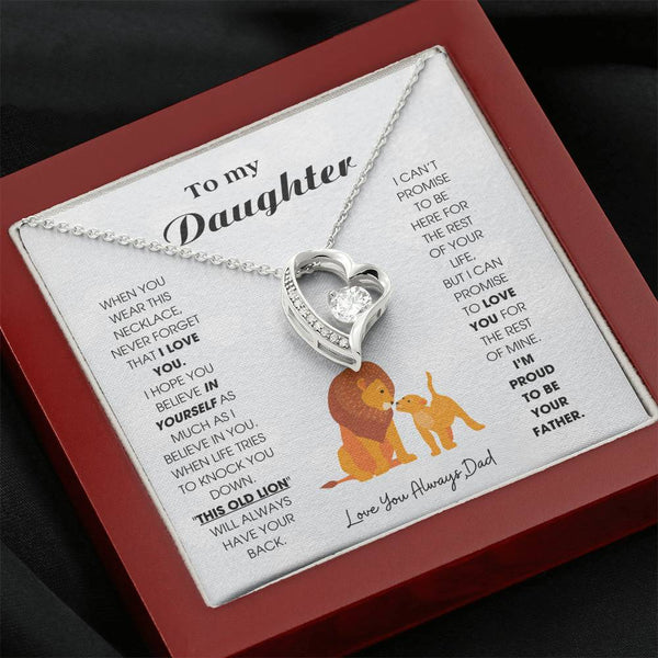 To My Daughter - When you wear this necklace, never forget that I LOVE YOU [ Forever Love ]