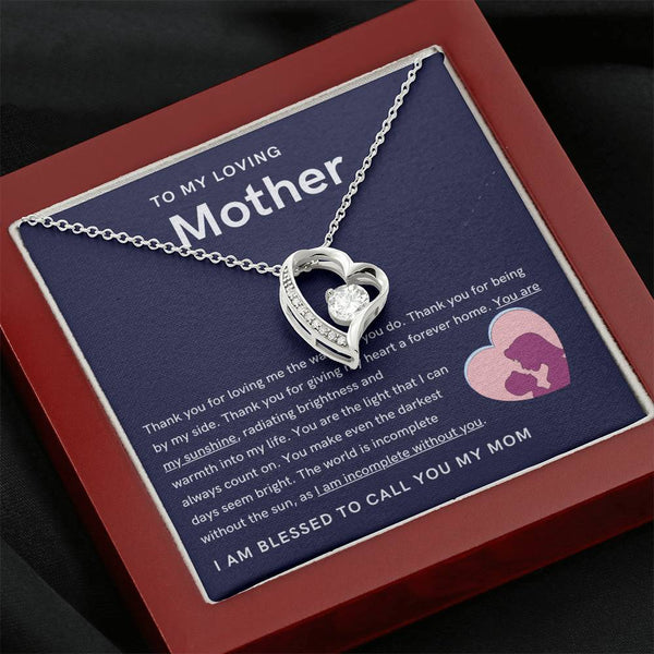 To My Loving Mother - You are my sunshine, radiating brightness into my life (Only a Few Left) - Forever Love Necklace