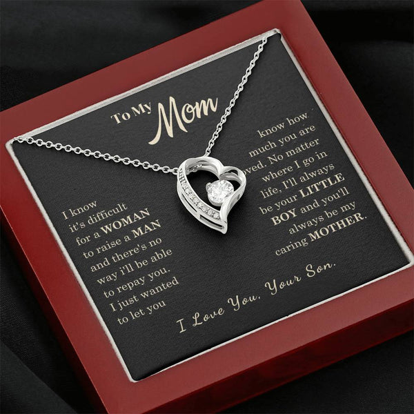 [Almost Sold Out] To My Mom - I Love You Mother  - Forever Love Necklace