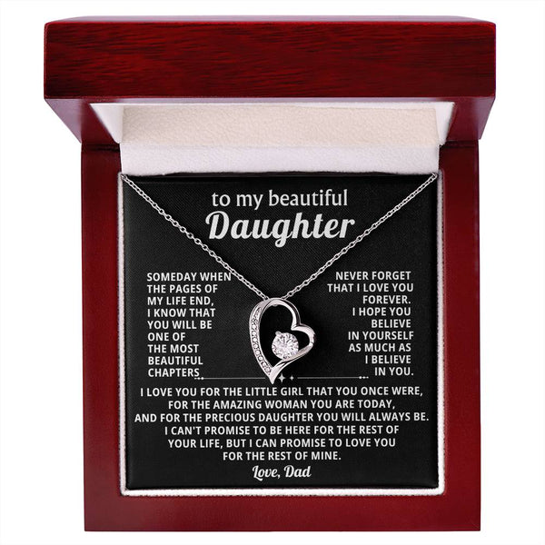 TO MY BEAUTIFUL DAUGHTER, I LOVE YOU FOR THE LITTLE GIRL