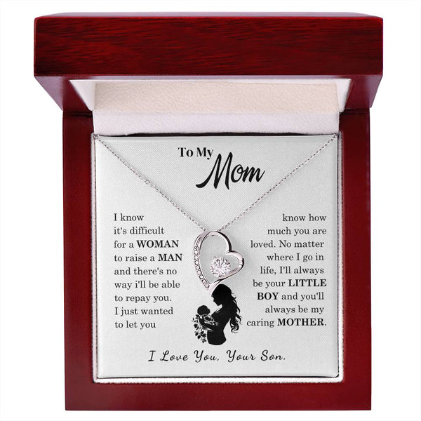 [Only a few left]  To My Mom - Loved Mother  - Necklace