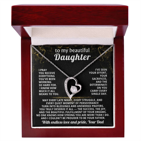 TO MY BEAUTIFUL DAUGHTER, I pray you receive everything you’ve been working so hard for