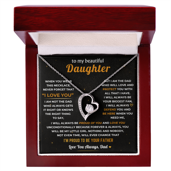 To My Daughter, Dad Will Always Protect You - Forever Love