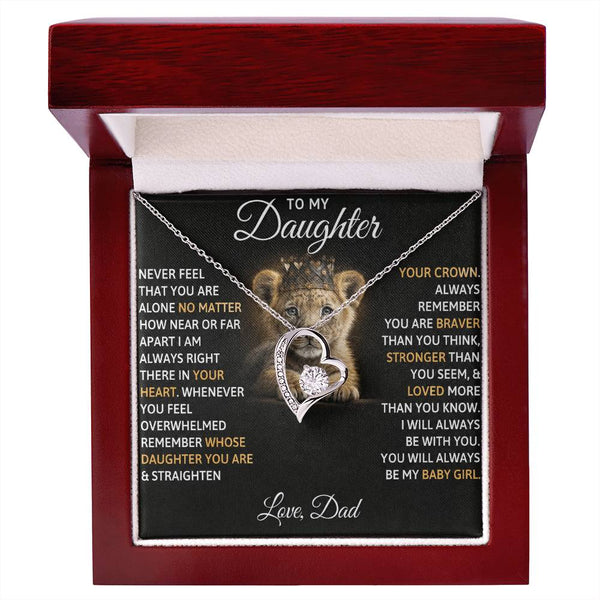 To My Beautiful Daughter, I AM ALWAYS RIGHT THERE IN YOUR HEART