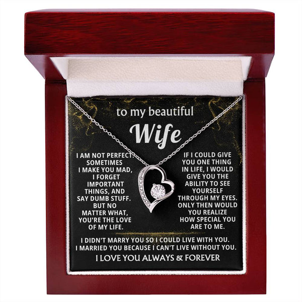 [Almost Sold Out]  TO MY BEAUTIFUL WIFE - I am not perfect