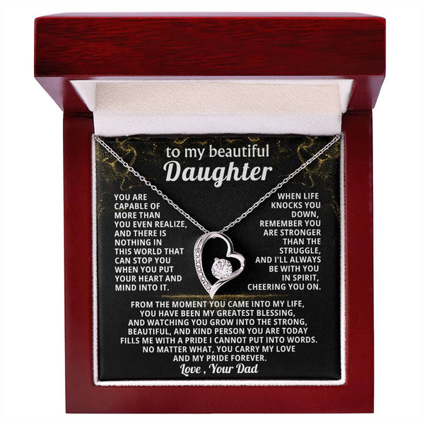 TO MY BEAUTIFUL DAUGHTER, Nothing in this world that can stop you when you put your heart and mind into it
