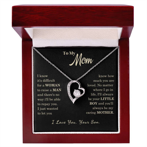 [Almost Sold Out] To My Mom - I Love You Mother  - Forever Love Necklace