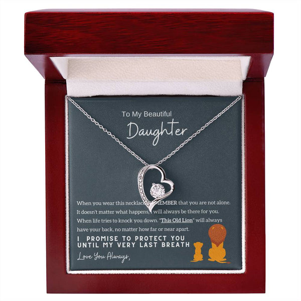 Top Gift For Daughter, To My Daughter From Mom ,To My Daughter From Dad , Daughter Necklace Gift, Forever Love