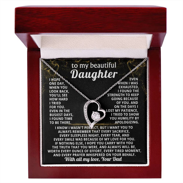 TO MY BEAUTIFUL DAUGHTER, I tried to show you humility by apologizing