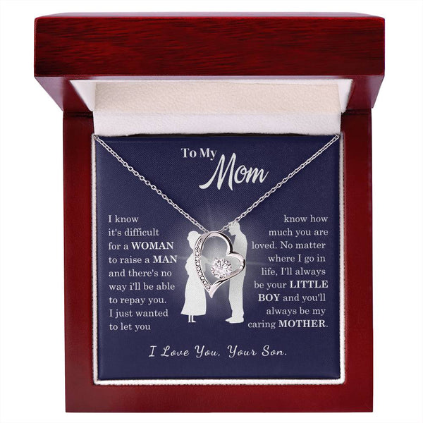 [Almost Sold Out] To My Mom - Loved Mother - Forever Love Necklace