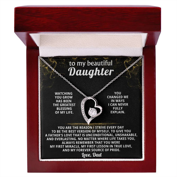 TO MY BEAUTIFUL DAUGHTER,  Always remember that you were my first miracle