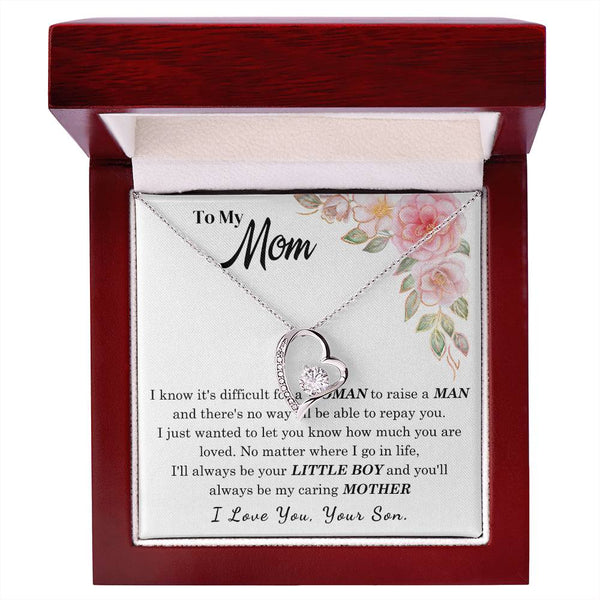 [Only a few left] To My Loving Mother - I love you  (Forever Love Necklace)