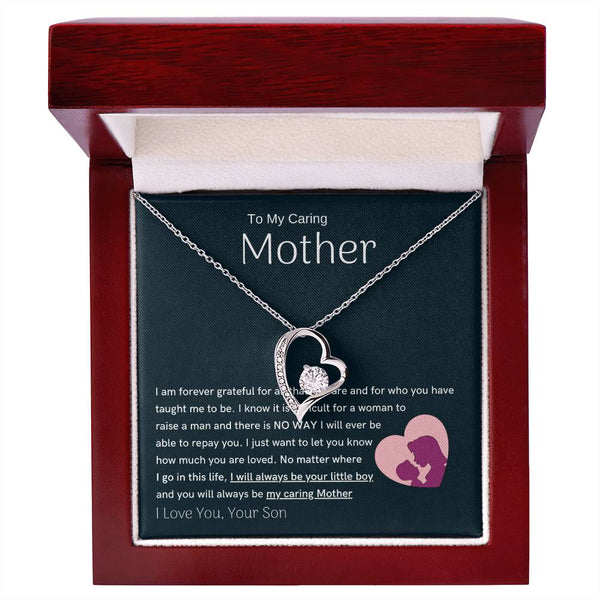 To My Loving Mother - You are my sunshine, I will always be your little boy (Only a Few Left) - Forever Love Necklace