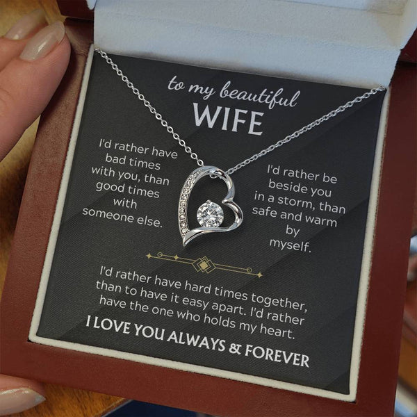 To My Beautiful Wife, I'd rather have the one who holds my heart. ( Almost Gone )