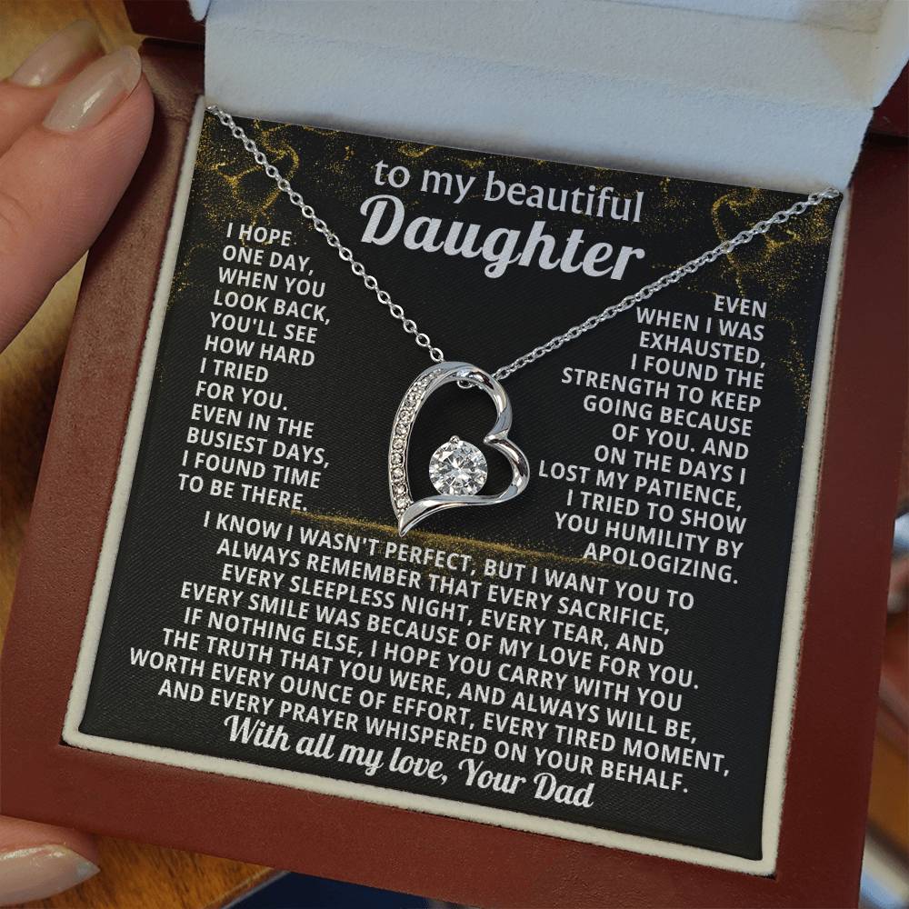 TO MY BEAUTIFUL DAUGHTER, I tried to show you humility by apologizing