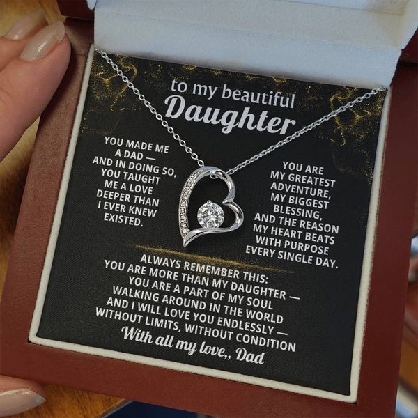 To my beautiful Daughter,  I will love you endlessly — without limits
