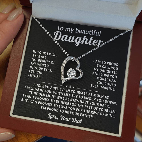 To my beautiful Daughter -  I believe in you, I'm proud to be your Father