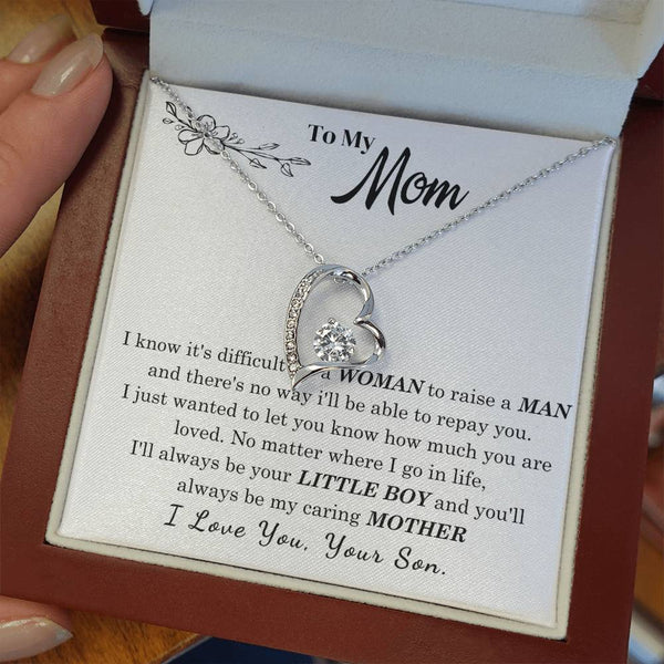 [Only a few left] To My Mom - I Love You Mother  - Forever Love Necklace