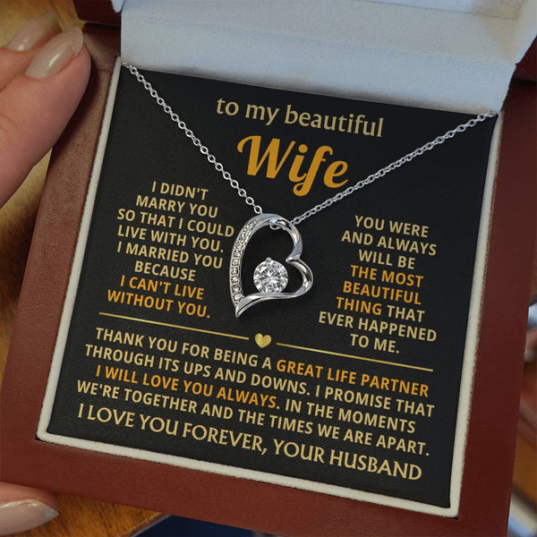 [Almost Sold Out] TO MY BEAUTIFUL WIFE - I married you because I can't live without you