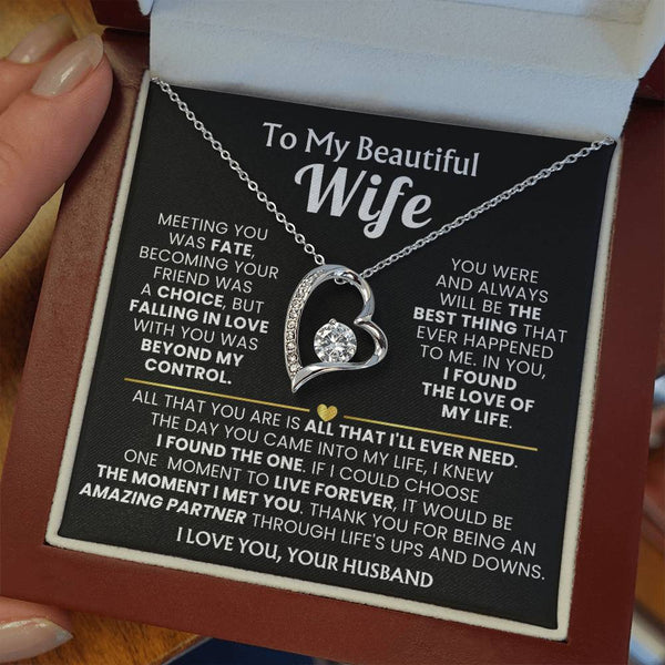 (Only a few left) TO MY BEAUTIFUL WIFE - I knew I found the one