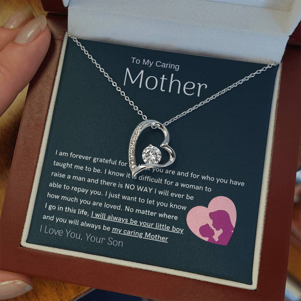 To My Loving Mother - You are my sunshine, I will always be your little boy (Only a Few Left) - Forever Love Necklace