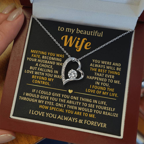 (Almost Gone) To My Beautiful Wife - I found the love of my life [ Forever love necklace ]