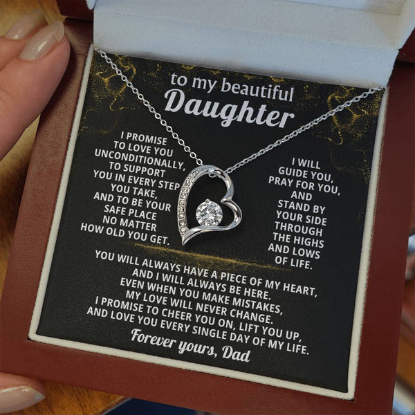 TO MY BEAUTIFUL DAUGHTER, I promise to be your safe place no matter how old you get