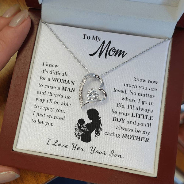[Only a few left]  To My Mom - Loved Mother  - Necklace