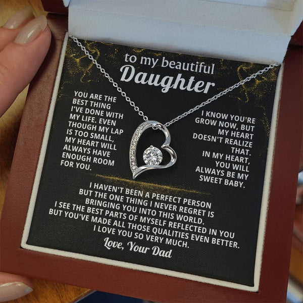 TO MY BEAUTIFUL DAUGHTER, You are the best thing I've done with my life.( Almost gone )