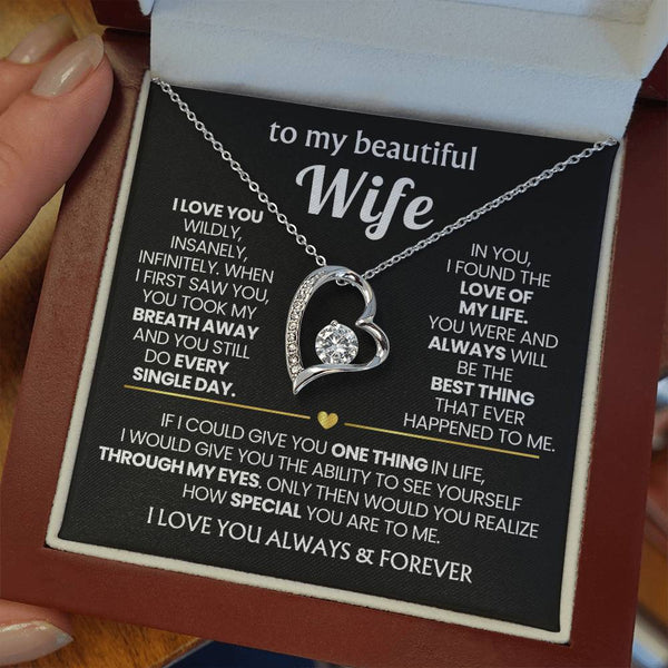 TO MY BEAUTIFUL WIFE - I love you wildly, insanely, infinitely (Only a few left)