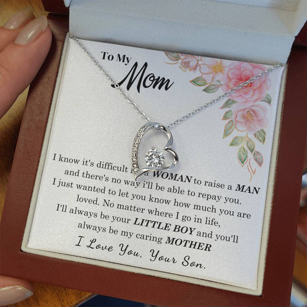 [Only a few left] To My Loving Mother - I love you  (Forever Love Necklace)
